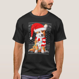 Julbelysning Tomtehatt Fult Corgi Jul T Shirt