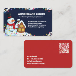 🎄 Julbelysningsinstallation QR Visitkort