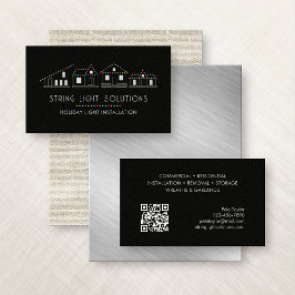 Julbelysningsinstallation Visitkort