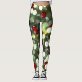 Julbelysningsleggins med snö leggings