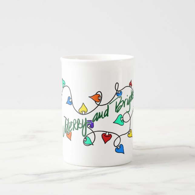Julbelysningsmugg Benporslin Mugg (Framsidan)