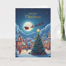 Julbelyst julby — Högtidlig Julkort