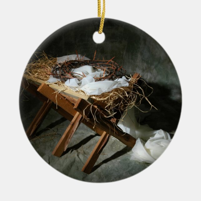 Julberättelsemetafor Julgransprydnad Metall (Framsidan)