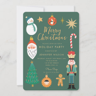 Julberry Whimsical Julfest Inbjudningar
