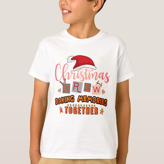 Julbesättning Baking Memories Together T Shirt (Framsida)