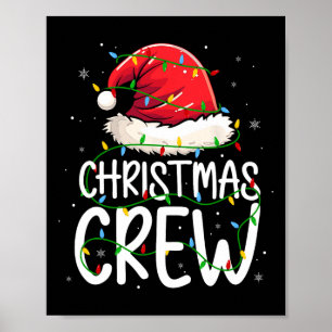 Julbesättning Julafton-familjen som matchar Pajama Poster