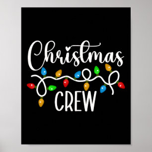 Julbesättningen Julafton Ljus-familjen Matching Pa Poster
