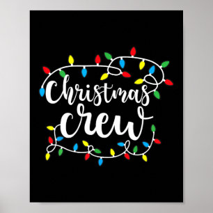 Julbesättningen Julafton Ljus-familjen Matching Pa Poster
