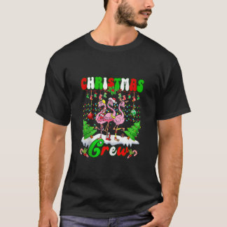 Julbesättningen Kärlek söt Flamingo Family Julafto T Shirt