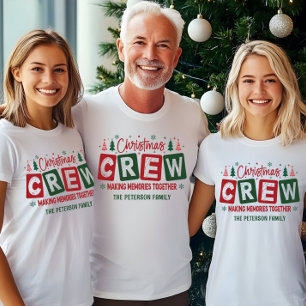 Julbesättningen Skapar minnen tillsammans matchand T Shirt