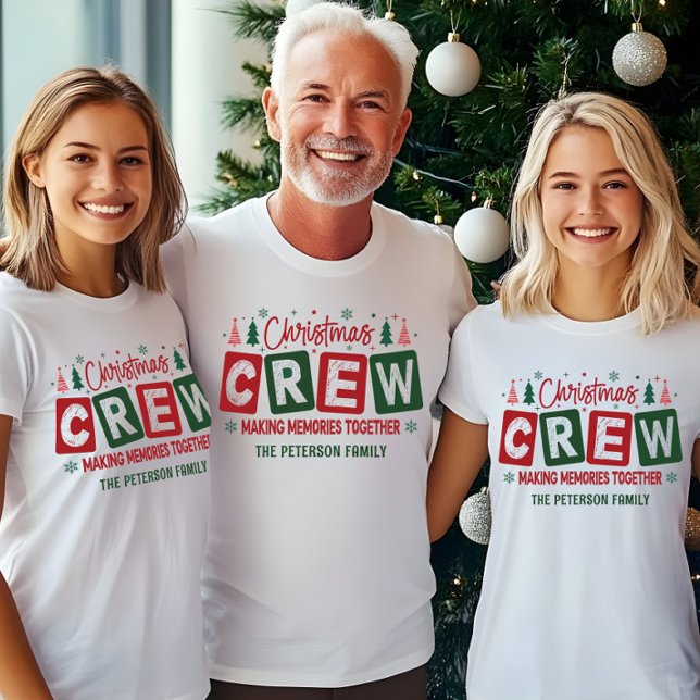 Julbesättningen Skapar minnen tillsammans matchand T Shirt (Skapare uppladdad)