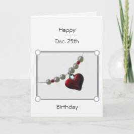 Julbeslag Heart-Helgdag kort