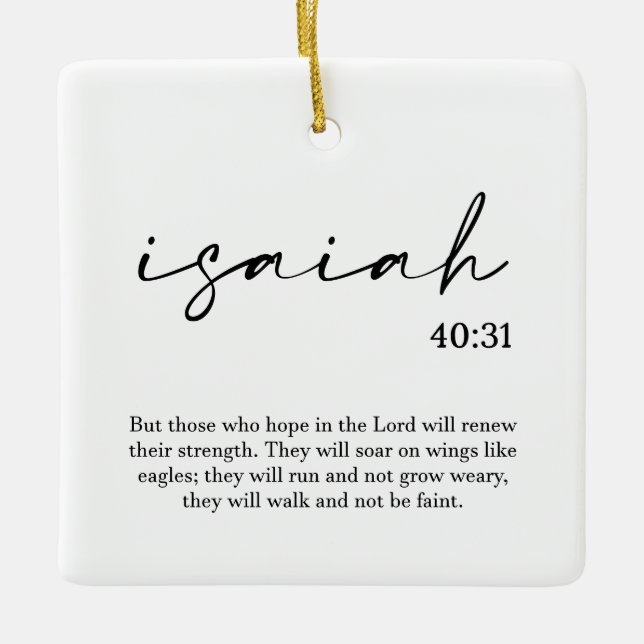 Julbibel Verse Ceramic Ornament (Framsida)
