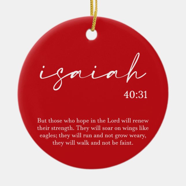 Julbibel Verse Ceramic Ornament (Framsidan)