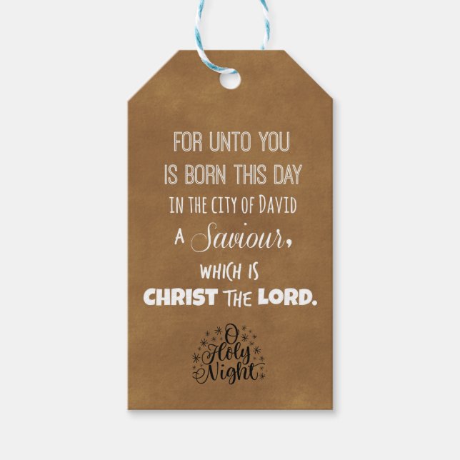 Julbibel Verse Presentetikett (Framsidan)