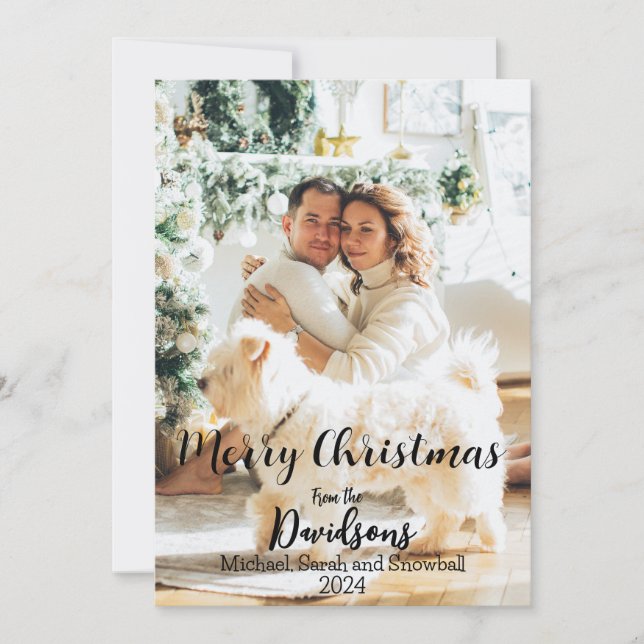 Julbild 2024 för familjen julkort (Framsida)