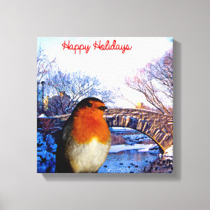 Julbild för arbetsyta med Wrapped-canvas Canvastryck