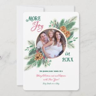 Julbild för graviditetsannonsering julkort