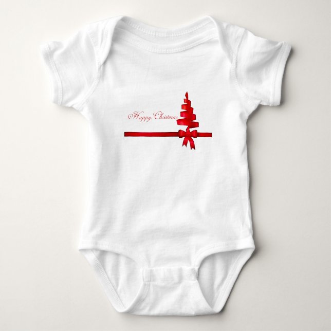Julbild för Infant Creeper White T-shirt (Framsida)