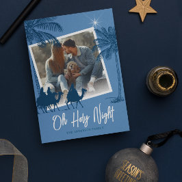 Julbild Kort för 'O Helga Natt' Julfirande