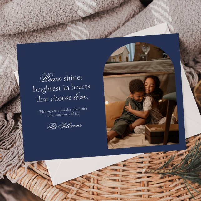 Julbild med fred och kärlek julkort (Skapare uppladdad)