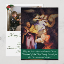 Julbild på Jesu födelse Julkort