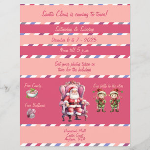 Julbilder Med Tomte I Köpcentret Flyer