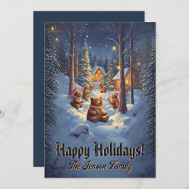 Julbjörn 13, Glad helg, julkort Inbjudningar