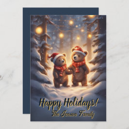 Julbjörn 14, Glad helg, julkort Inbjudningar