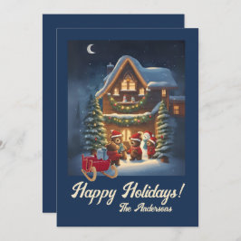 Julbjörn 1, Glad helg, julkort Inbjudningar