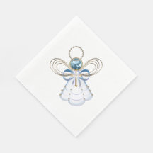 Julblå filigree Angel of Faith - Helgdag