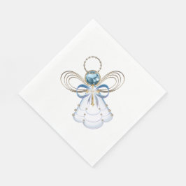 Julblå filigree Angel of Faith - Helgdag Pappersservett