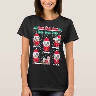 Julblå Heeler Hohoho Jultomten T Shirt