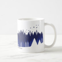 Julblå Mugg