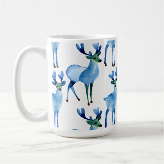 Julblå renar kaffemugg