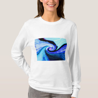 Julblå tidstunnel festlig t shirt