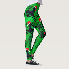 Julbläckfisk - damasker leggings