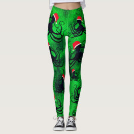 Julbläckfisk - damasker leggings