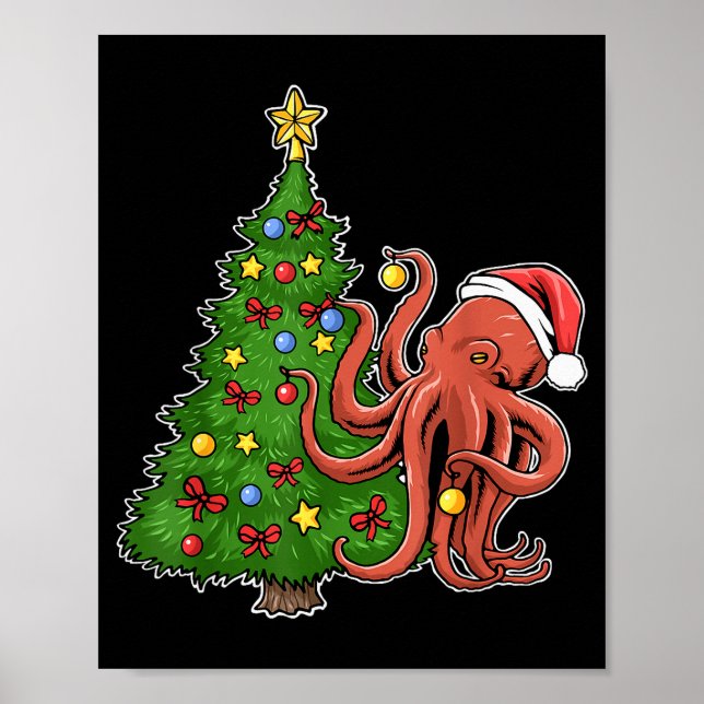 Julbläckfisk  poster (Framsidan)