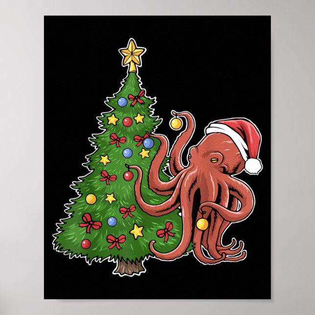 Julbläckfisk Poster (Framsidan)