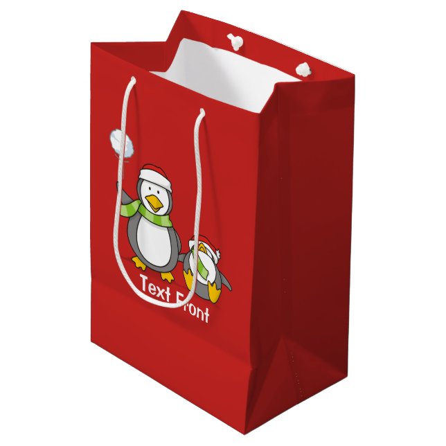 Julbläckpenguiner (Framsidan Vinklad)