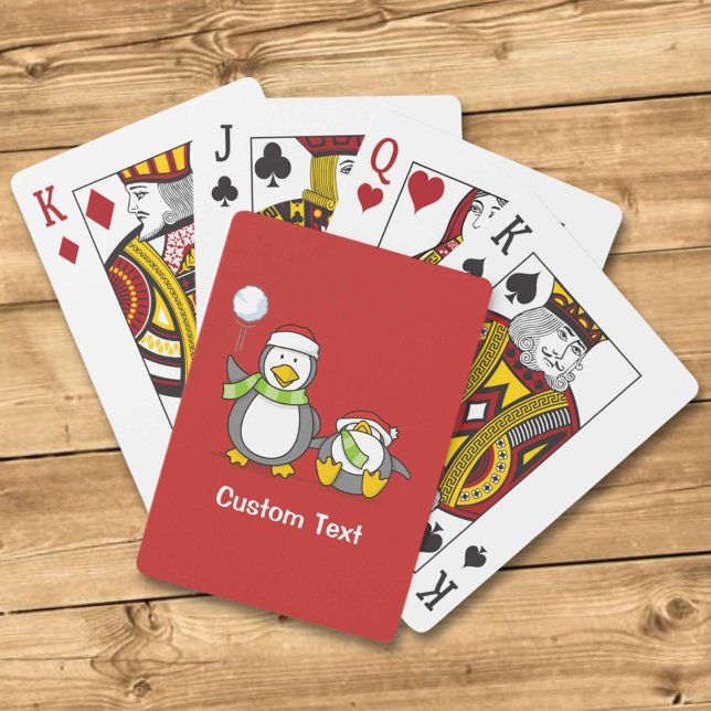 Julbläckpenguiner Casinokort (Skapare uppladdad)