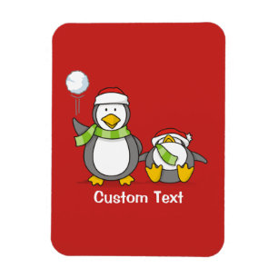 Julbläckpenguiner Magnet
