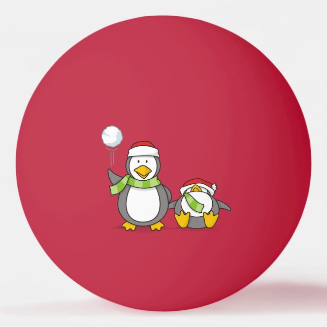 Julbläckpenguiner Pingisboll (Framsidan)