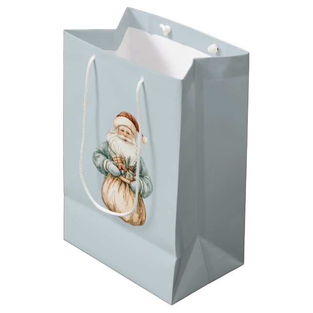 Julblått Grönt Santa (Framsidan Vinklad)