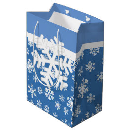 Julblått och vitt snöflingor