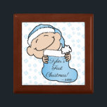 Julblått skjul Baby 1:a nyckelruta Minnesask<br><div class="desc">Söt behållare för dina skatter. 1:a Julblått Play Baby. Anpassa genom att ta bort ett meddelande och lägga till ett eget. Använda ditt favoritteckensnitt stil, färg och storlekt. Design inslag kan överföras till andra Zazzle-produkter. Justera alltid och kontrollera om perfekten passar när du överför formgivning. God jul! Storlek: Liten 5,...</div>