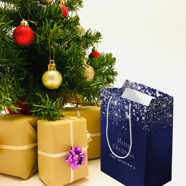 Julblåvitt damm från glitter silver (Skapare uppladdad)