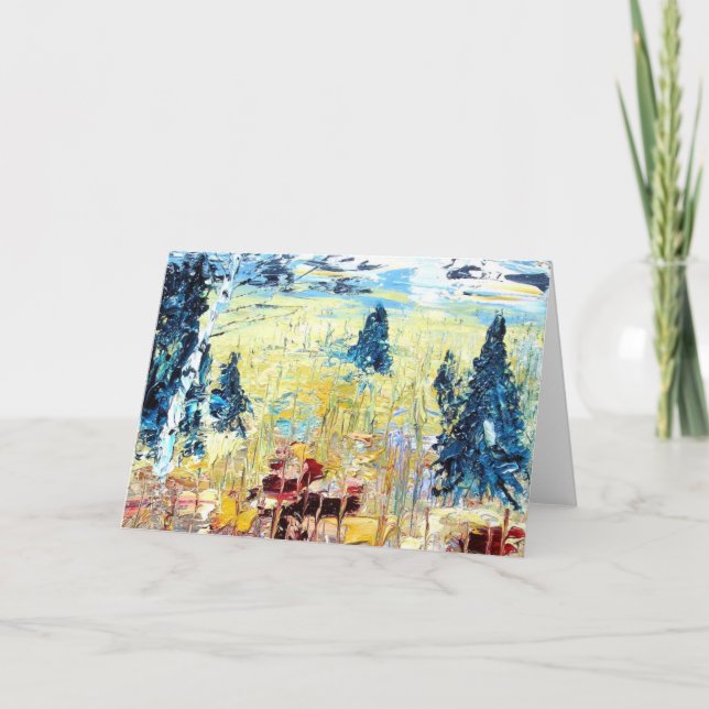 Julblixt sekulärt helgkort (Framsida)