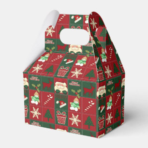 Julblock-PARTY FAVOR BOX, fack Presentaskar